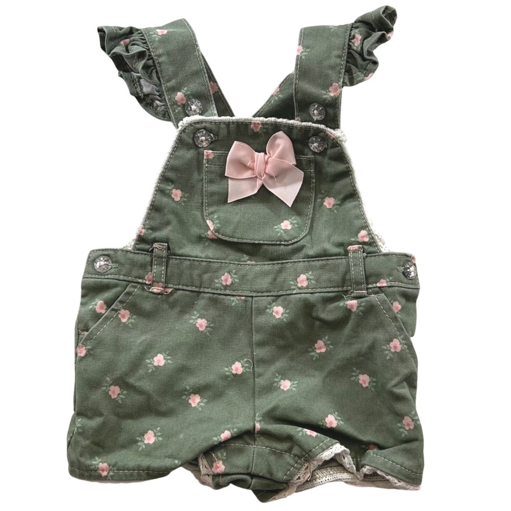 Baby Girl Bundle: Overalls, Romper, Dress, All in One 0 to 12 months